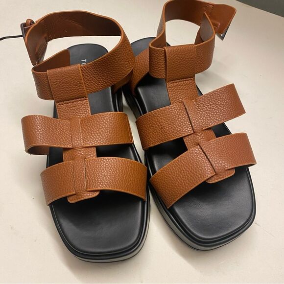 Torrid brown Flatform Gladiator plus size double wide Sandal 10WW - Picture 2 of 9